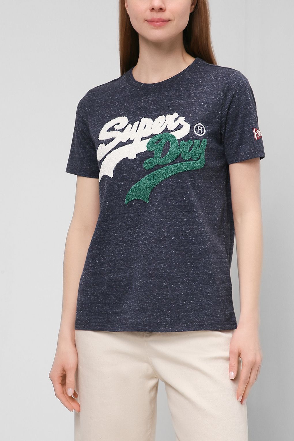 фото Футболка женская superdry w1010674a синяя 12