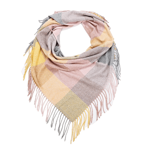 

Шарф женский Rosedena shawlcy2211 жёлтый, 100х100 см, shawlcy2211