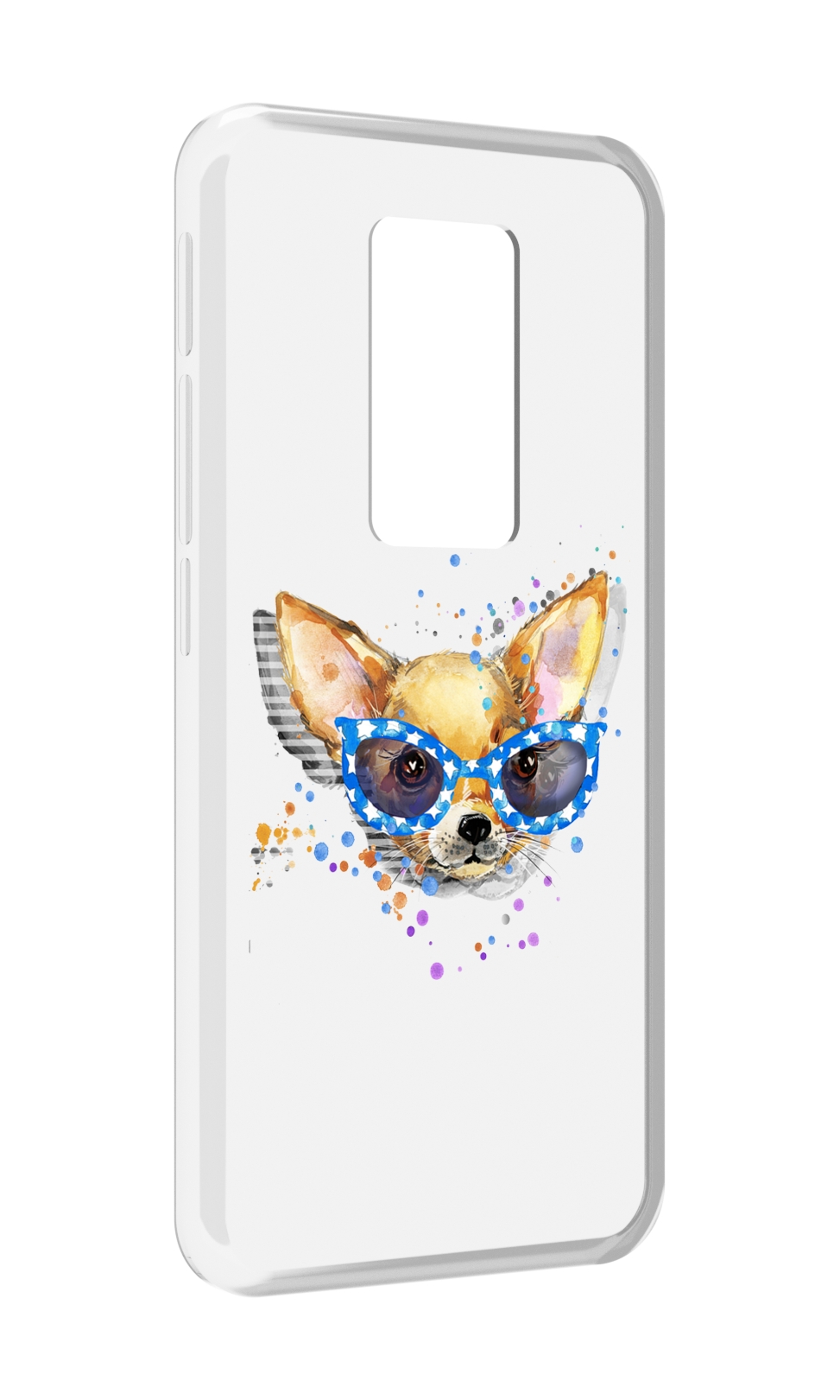 

Чехол MyPads чихуа-хуа в очках для Motorola Defy 2021, Прозрачный, Tocco