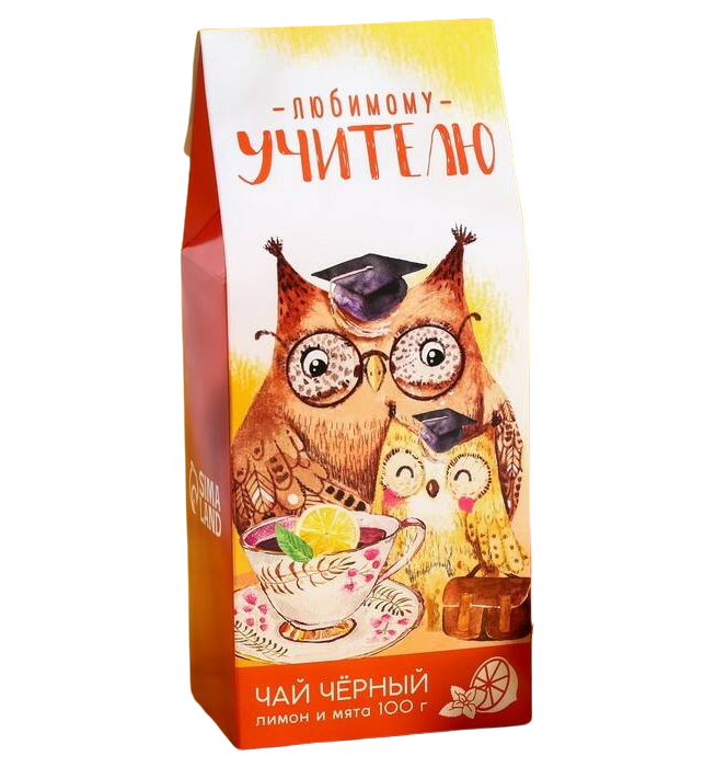 

Чай чёрный Любимому учителю, с лимоном и мятой, 100 г