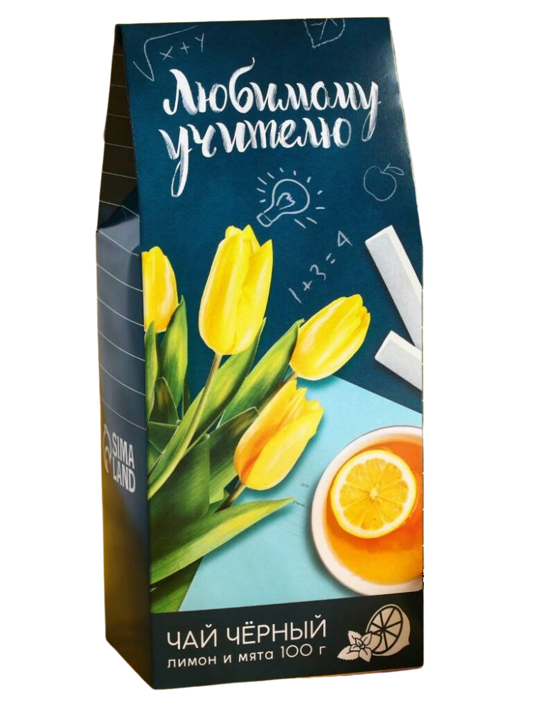 

Чай чёрный Любимому учителю, с лимоном и мятой, 100 г