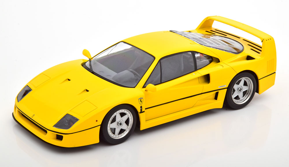 Модель коллекционная KK-SCALE Ferrari F40 1987 yellow