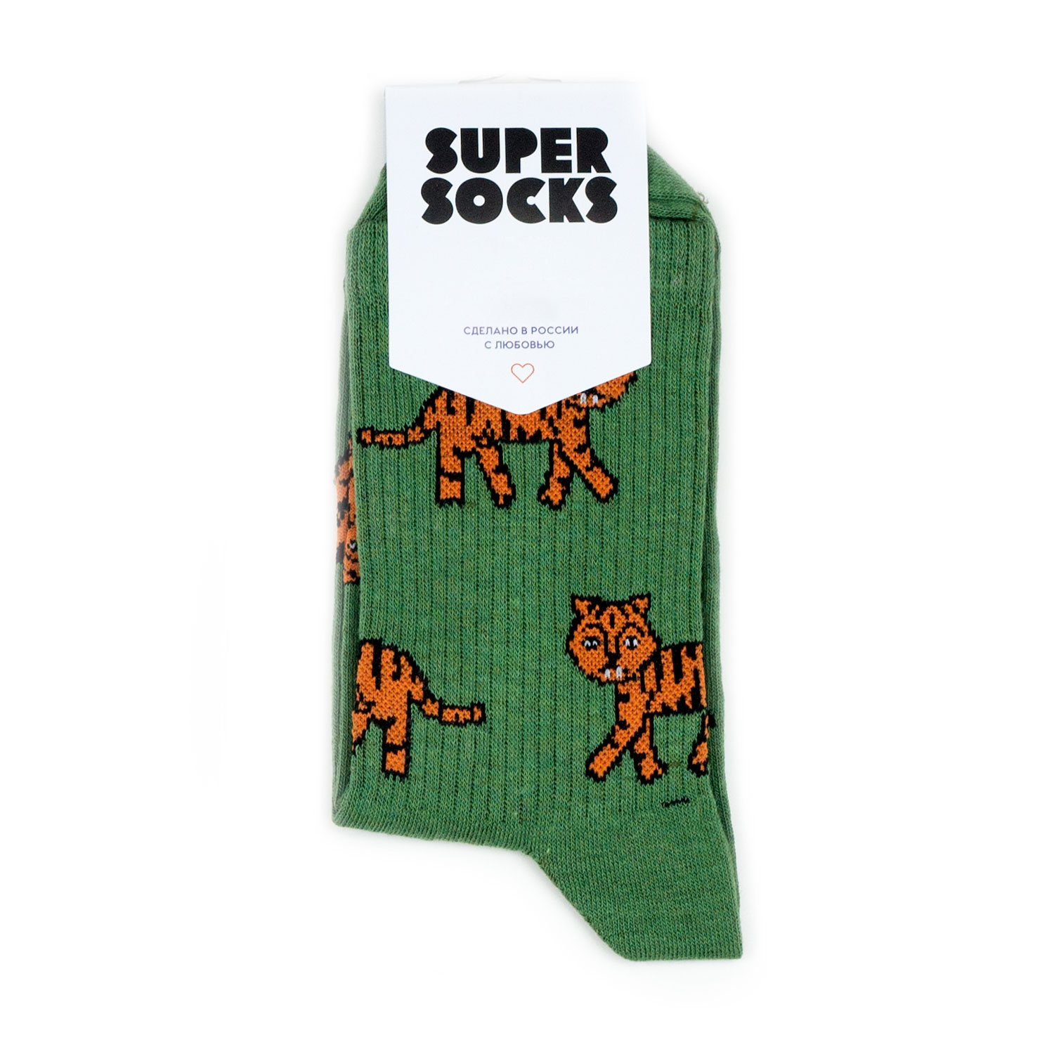 

Носки унисекс Super Socks SUPERSOCKSTigry разноцветные 40-45, SUPERSOCKSTigry