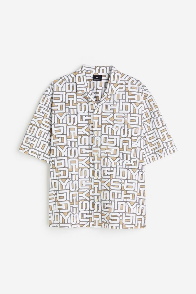 

Рубашка мужская H&M 1198326 бежевая L, Бежевый, 1198326
