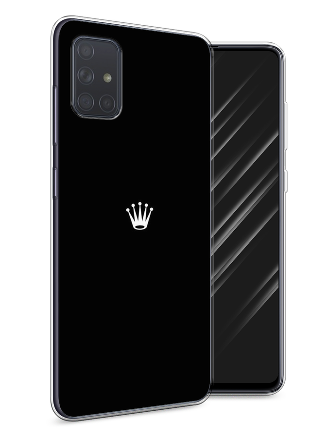 

Чехол Awog на Samsung Galaxy A71 "Белая корона на черном фоне", Разноцветный, 29050-7