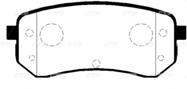 

Колодки Задние Kia Picanto Ba1.0, 1.1 04- Ctr Gk0545 CTR GK0545