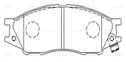 

GK0785 колодки дисковые передние Nissan Sunny B15 98>/Almera Classic 06>