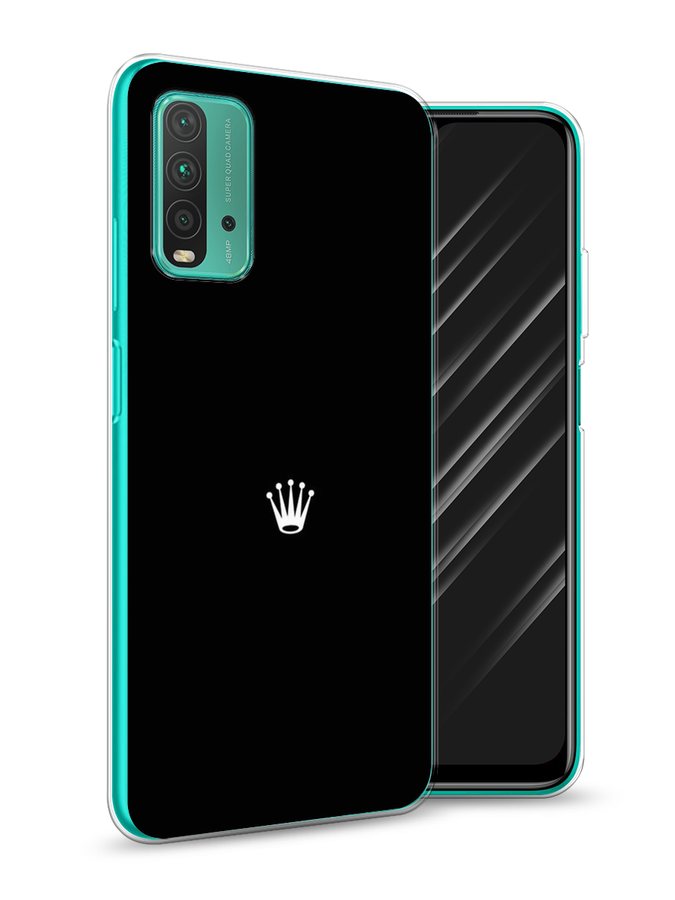 

Чехол Awog на Xiaomi Redmi 9T "Белая корона на черном фоне", Разноцветный, 39850-7