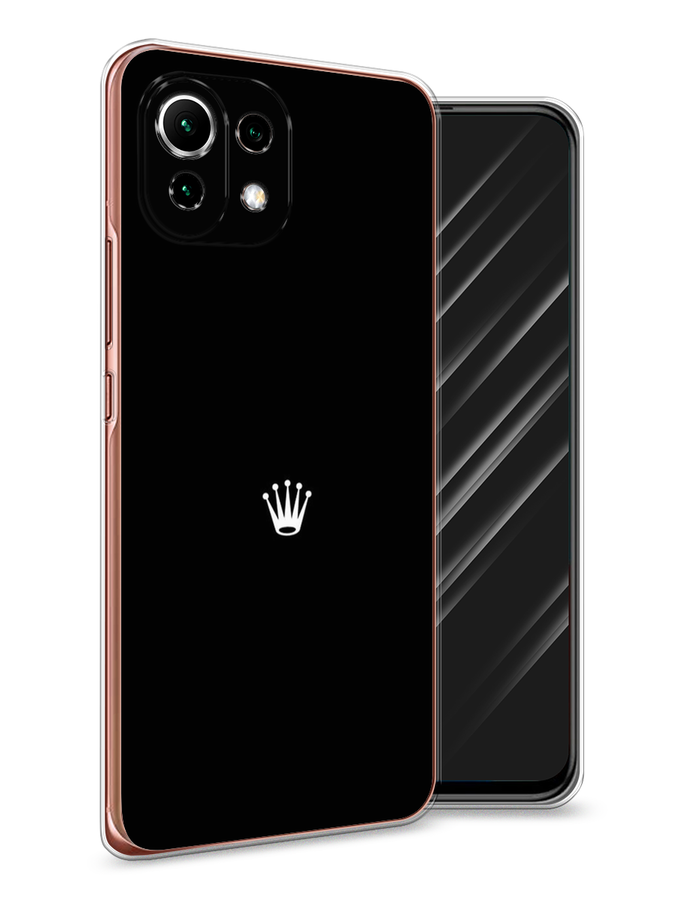

Чехол Awog на Xiaomi Mi 11 Lite "Белая корона на черном фоне", Разноцветный, 310250-7
