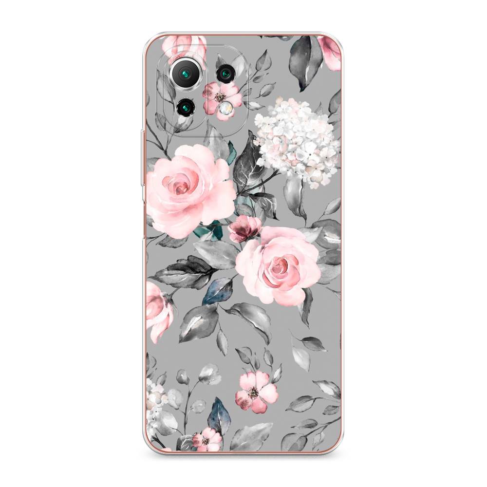 

Чехол Awog "Розы на сером" для Xiaomi Mi 11 Lite, 310250-8