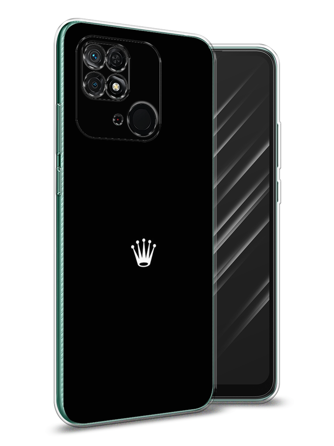 

Чехол Awog на Xiaomi Redmi 10C "Белая корона на черном фоне", Разноцветный, 313450-7