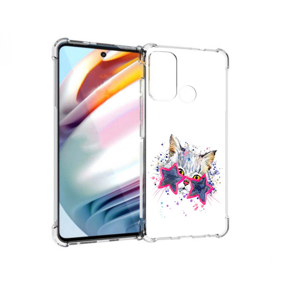 

Чехол MyPads Tocco для Motorola Moto G60 звездные очки (PT227068.360.353), Прозрачный, Tocco