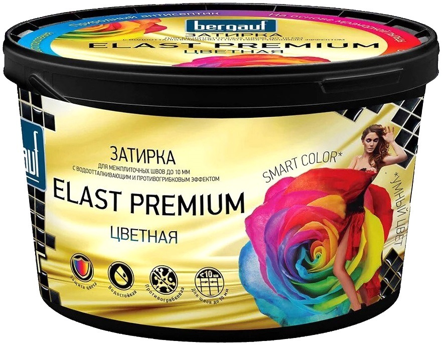 

Затирка цементная Bergauf Elast Premium карамель 2 кг, Коричневый