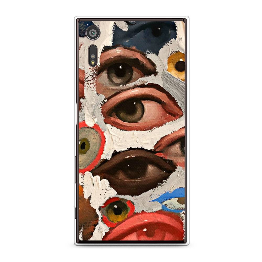 

Чехол Awog на Sony Xperia XZ "Глаза масляная живопись", Разноцветный, 51450-7