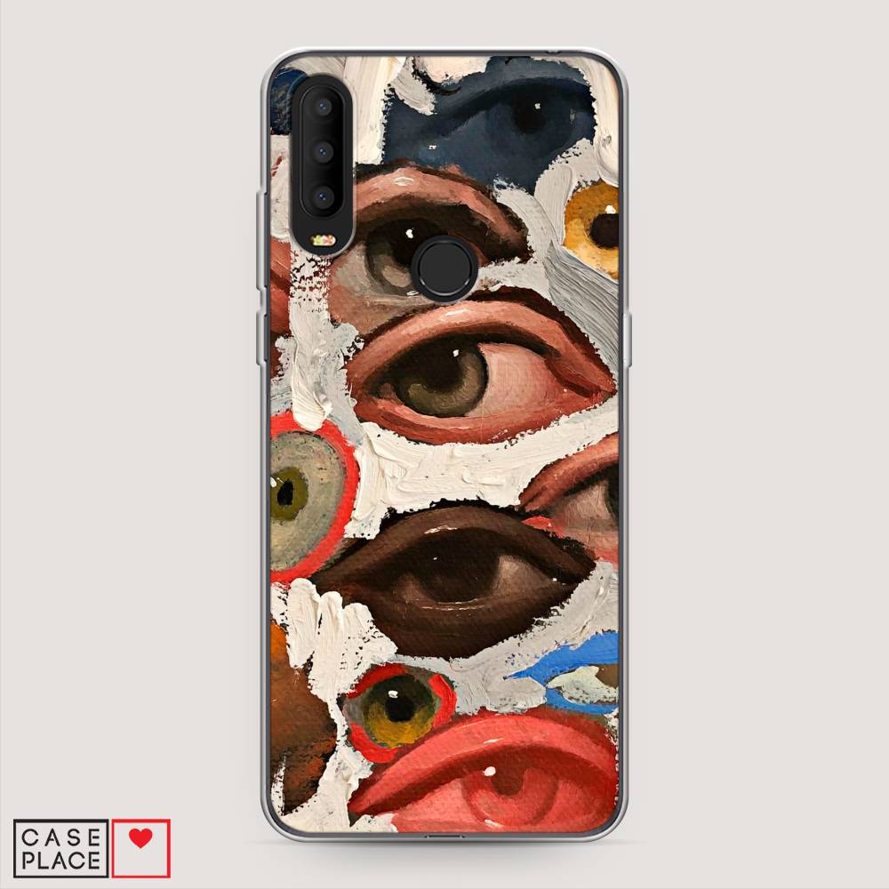 фото Чехол awog "глаза масляная живопись" для alcatel 3x 5048y (2019)