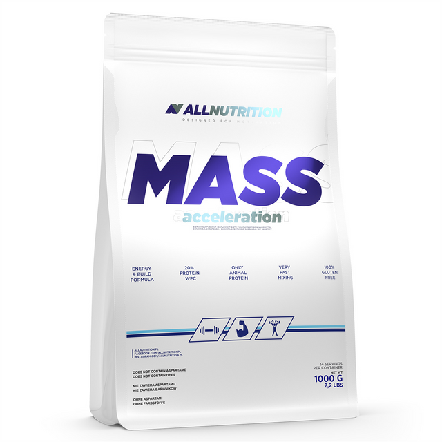 фото Гейнер allnutrition mass acceleration 1000 гр., ваниль