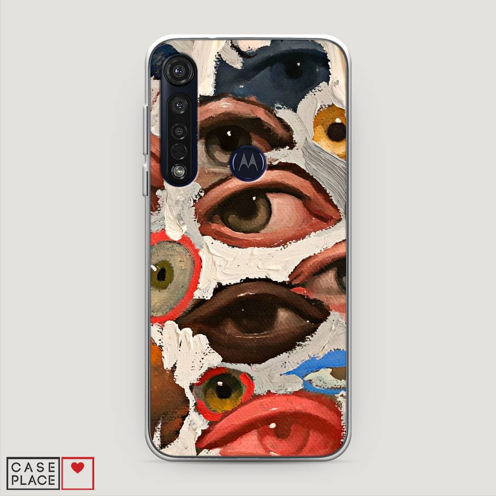 

Чехол Awog на Motorola Moto G8 Plus / Моторола Мото G8 Plus "Глаза масляная живопись", Разноцветный, 241450-7