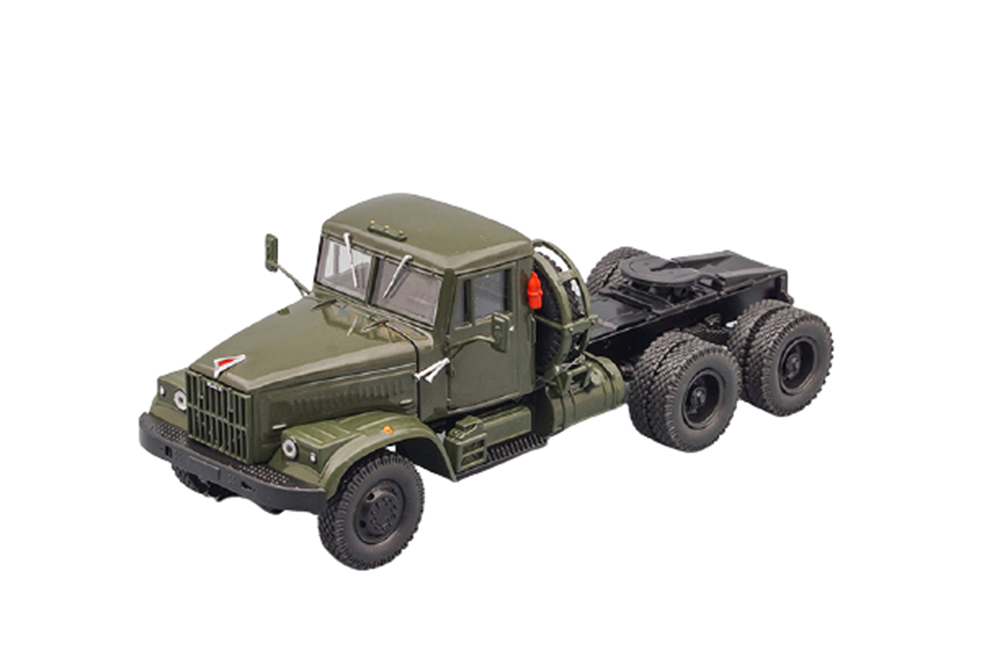 Kraz 258B saddle tractor 1969-1977 khaki (ussr russia) | краз 258Б седельный тягач 1969-19