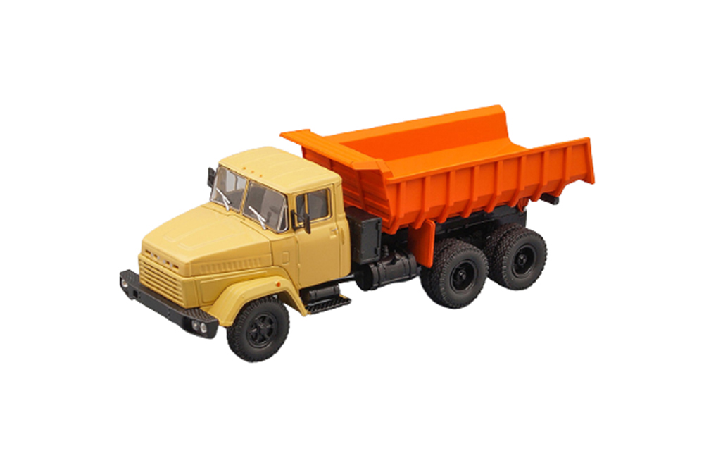 Kraz 6510 dump truck 1985-1994 beige/orange (ussr russia) | краз 6510 самосвал 1985-1994 б