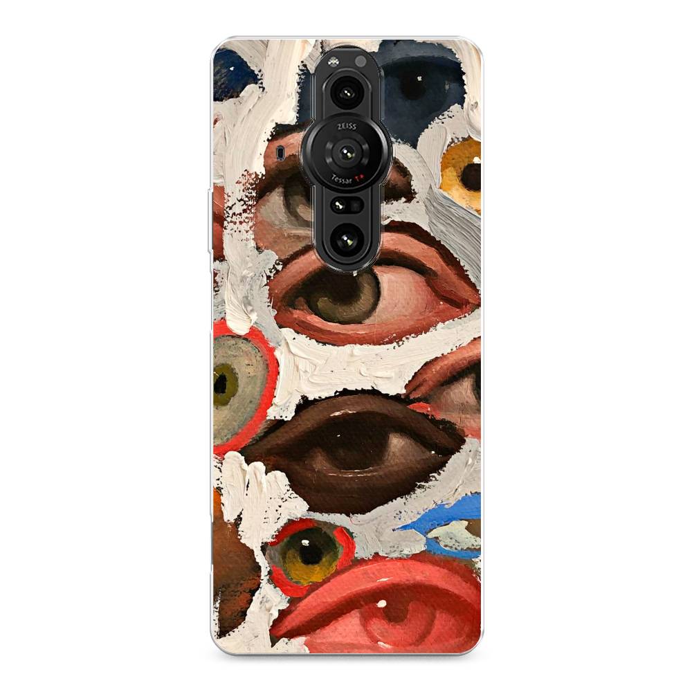

Чехол Awog на Sony Xperia Pro-I "Глаза масляная живопись", Разноцветный, 55050-7