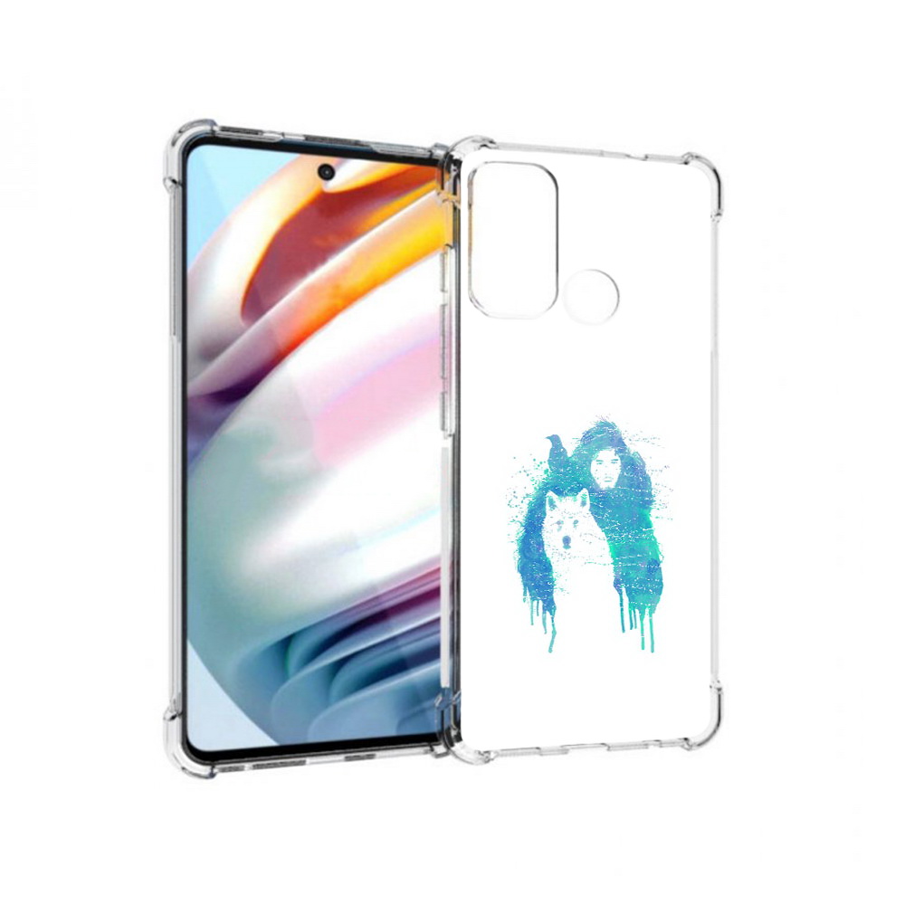 

Чехол MyPads Tocco для Motorola Moto G60 джон сноу (PT227068.360.323), Прозрачный, Tocco