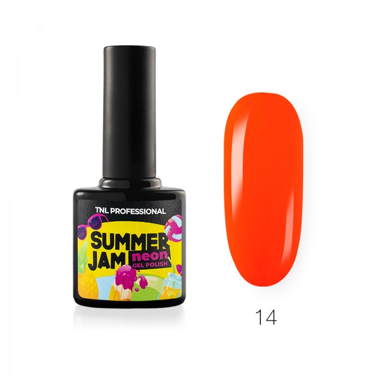 

Гель-лак TNL Neon Summer Jam №14 - неоновый рыжий (10 мл)