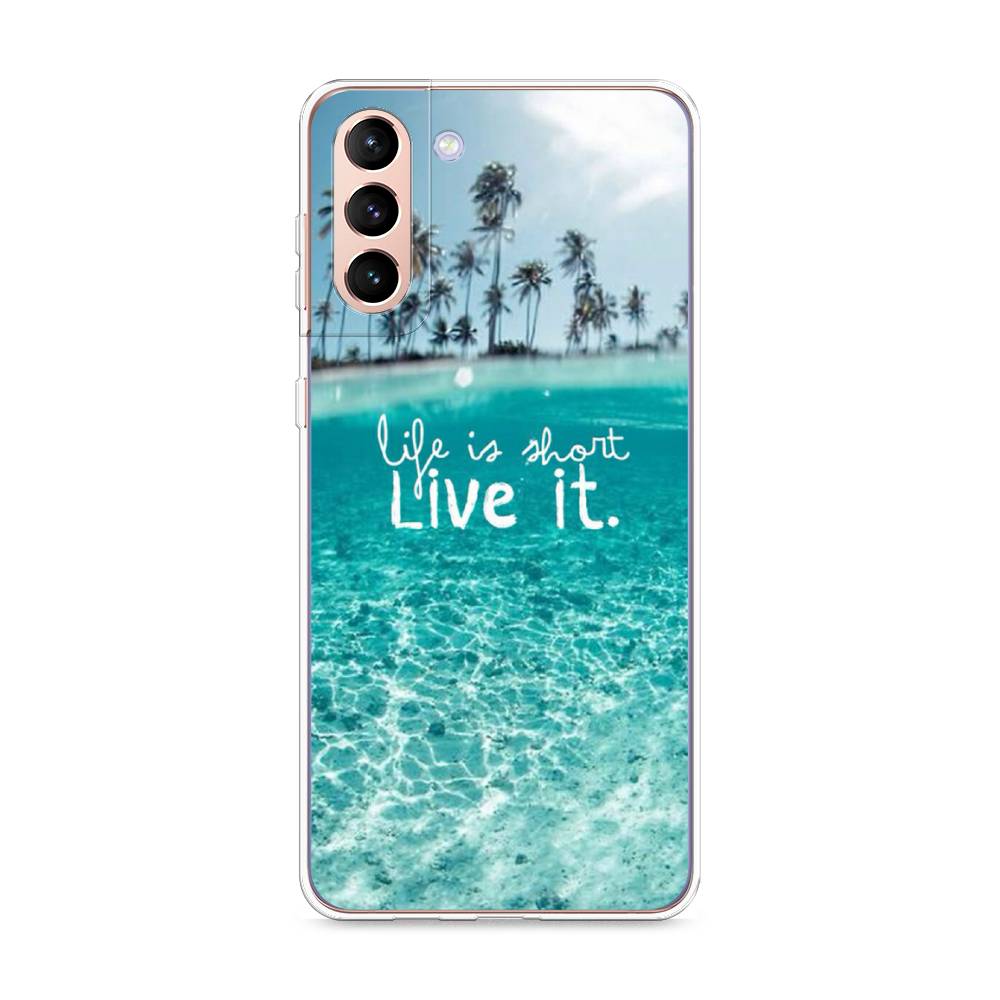 

Чехол Awog на Samsung Galaxy S21 + / Самсунг S21 + "Live it", Разноцветный, 2102150-7