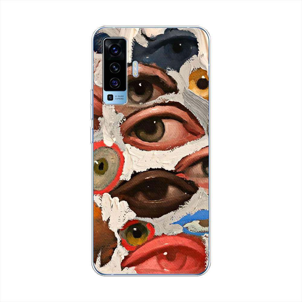 

Чехол Awog на Vivo X50 "Глаза масляная живопись", Разноцветный, 262250-7