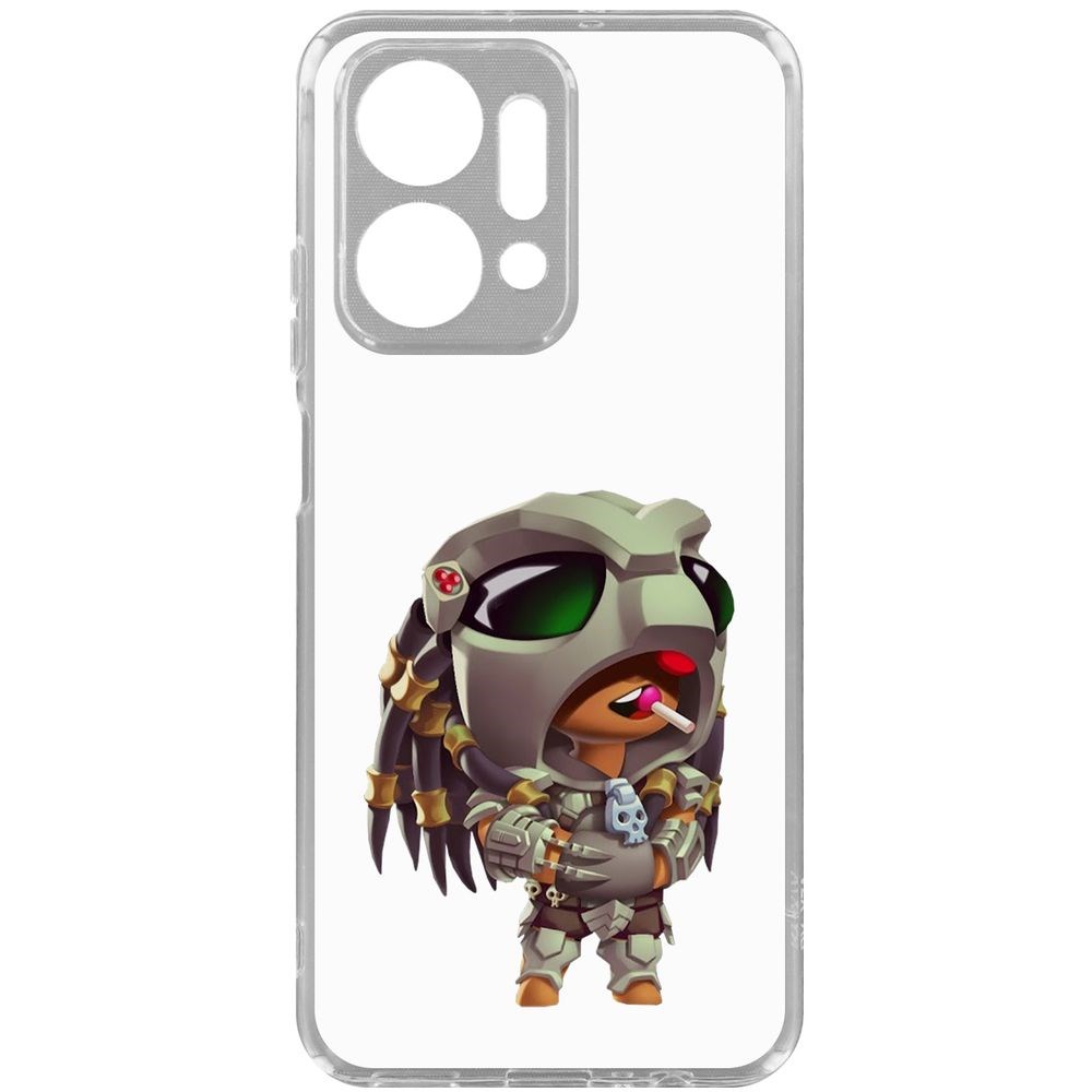 Чехол-накладка Krutoff Clear Case Brawl Stars-Леон Хищник для Honor X7a Plus 600015208026 прозрачный