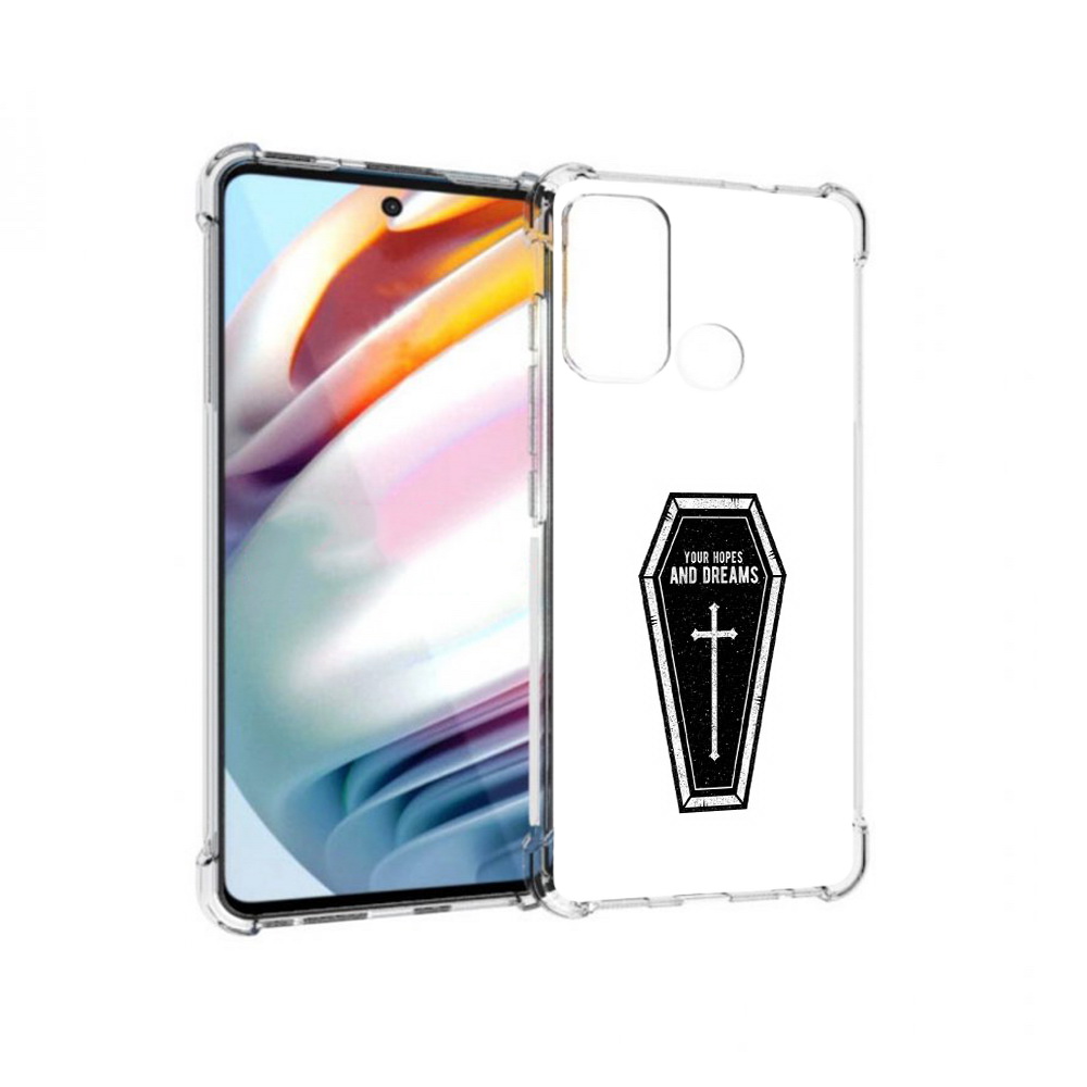 

Чехол MyPads Tocco для Motorola Moto G60 гроб с мечтами (PT227068.360.299), Прозрачный, Tocco