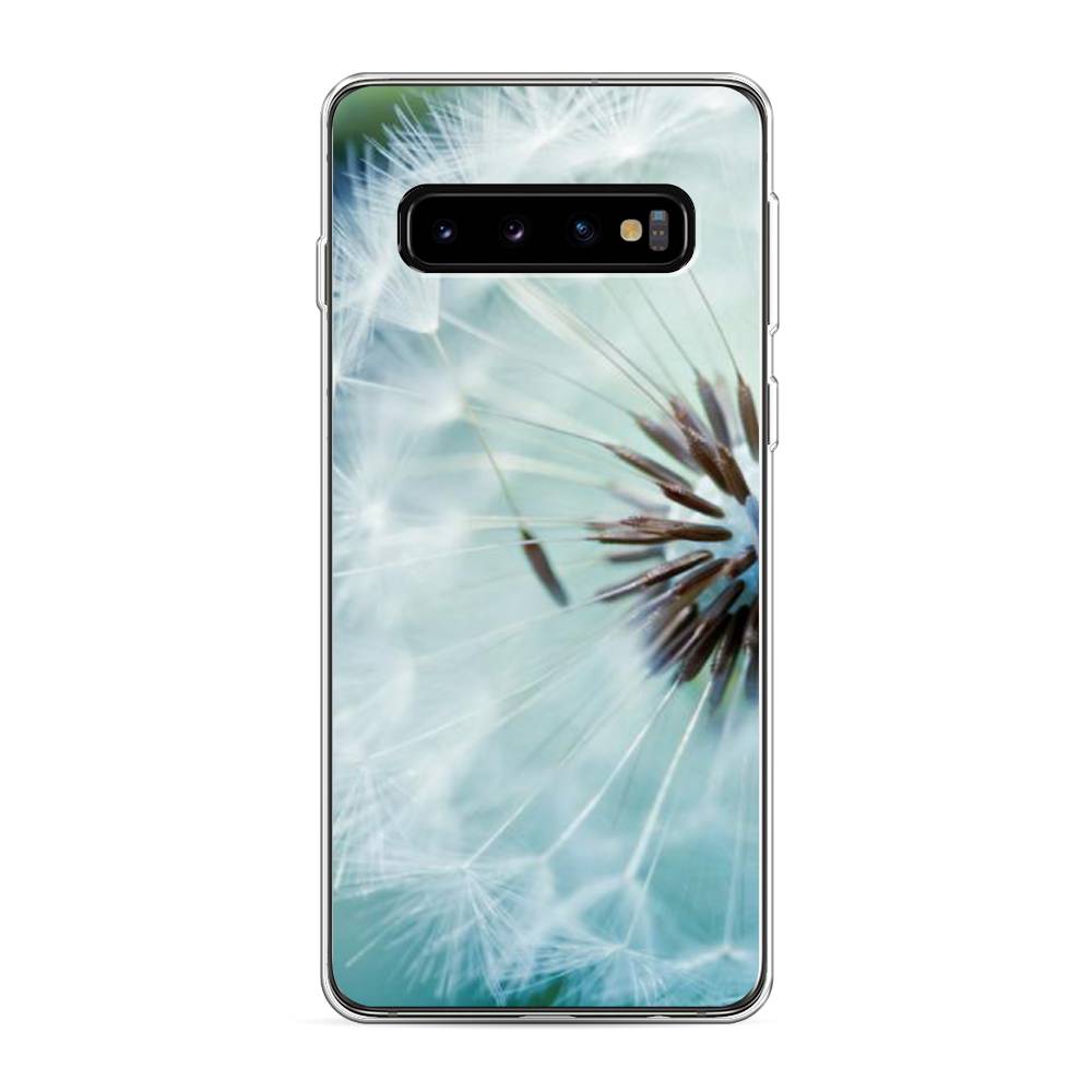 фото Силиконовый чехол "пух одуванчика" на samsung galaxy s10 awog