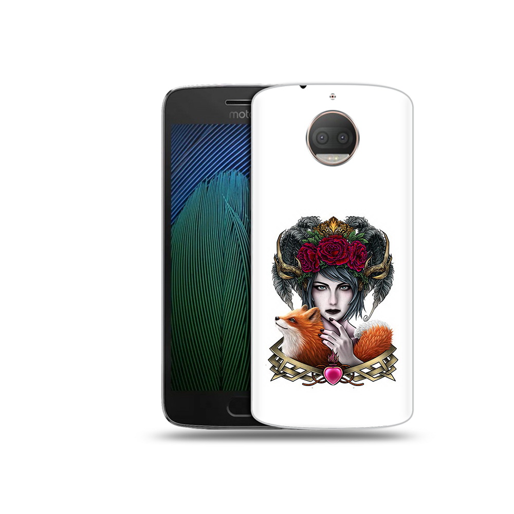 

Чехол MyPads Tocco для Motorola Moto G5S Plus девушка с лисой (PT75337.377.314), Прозрачный, Tocco