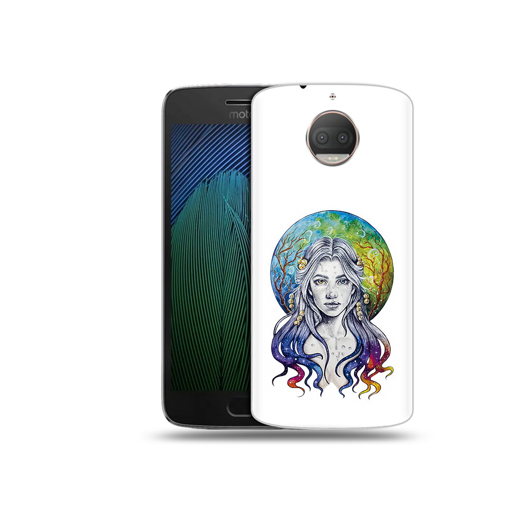 

Чехол MyPads Tocco для Motorola Moto G5S Plus девушка с красивыми волосами, Прозрачный, Tocco