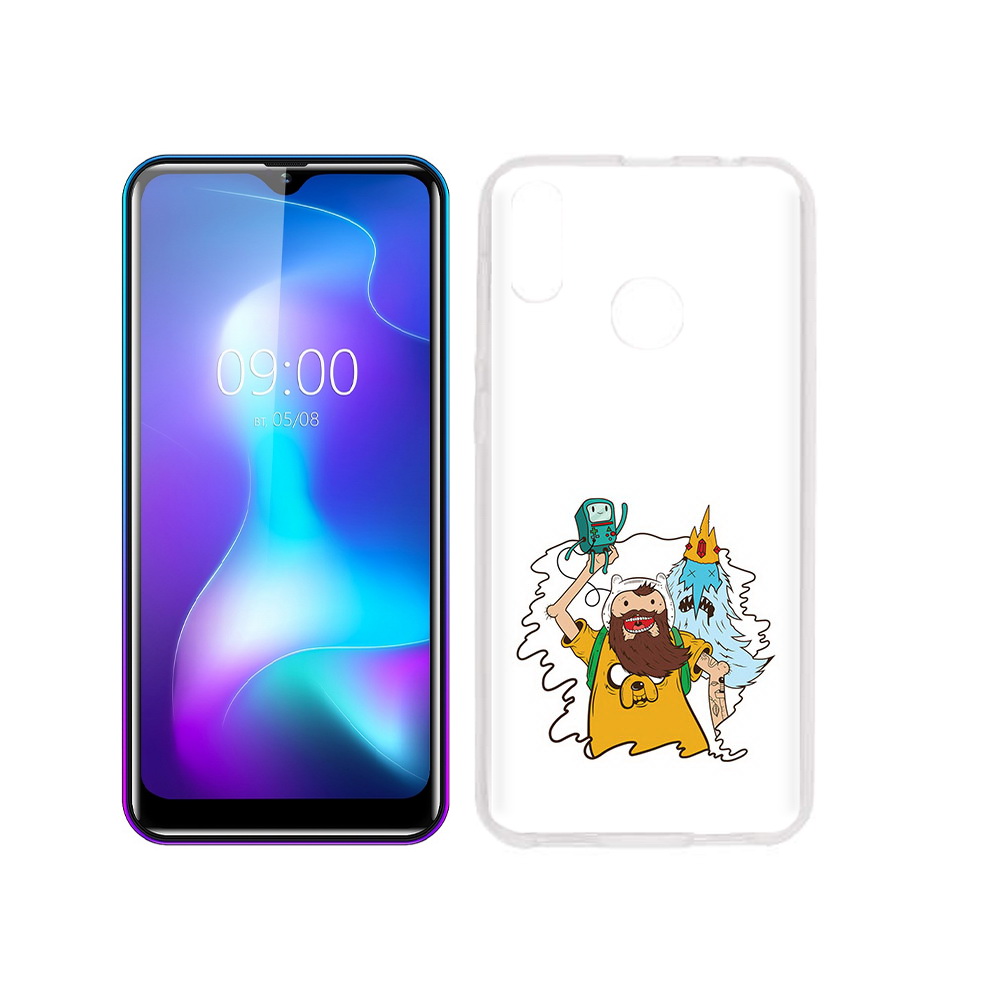 

Чехол MyPads Tocco для BQ 6042L время приключений старый Финн, Прозрачный, Tocco