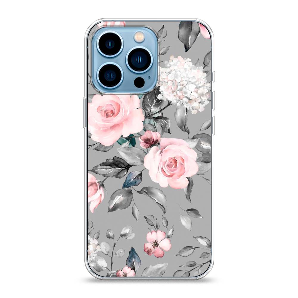 

Чехол Awog "Розы на сером" для Apple iPhone 13 Pro, 14350-8