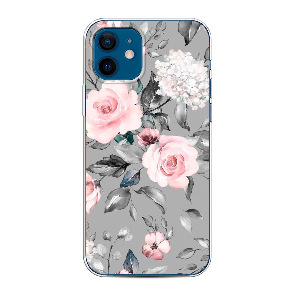 

Чехол Awog "Розы на сером" для Apple iPhone 12, 12550-8