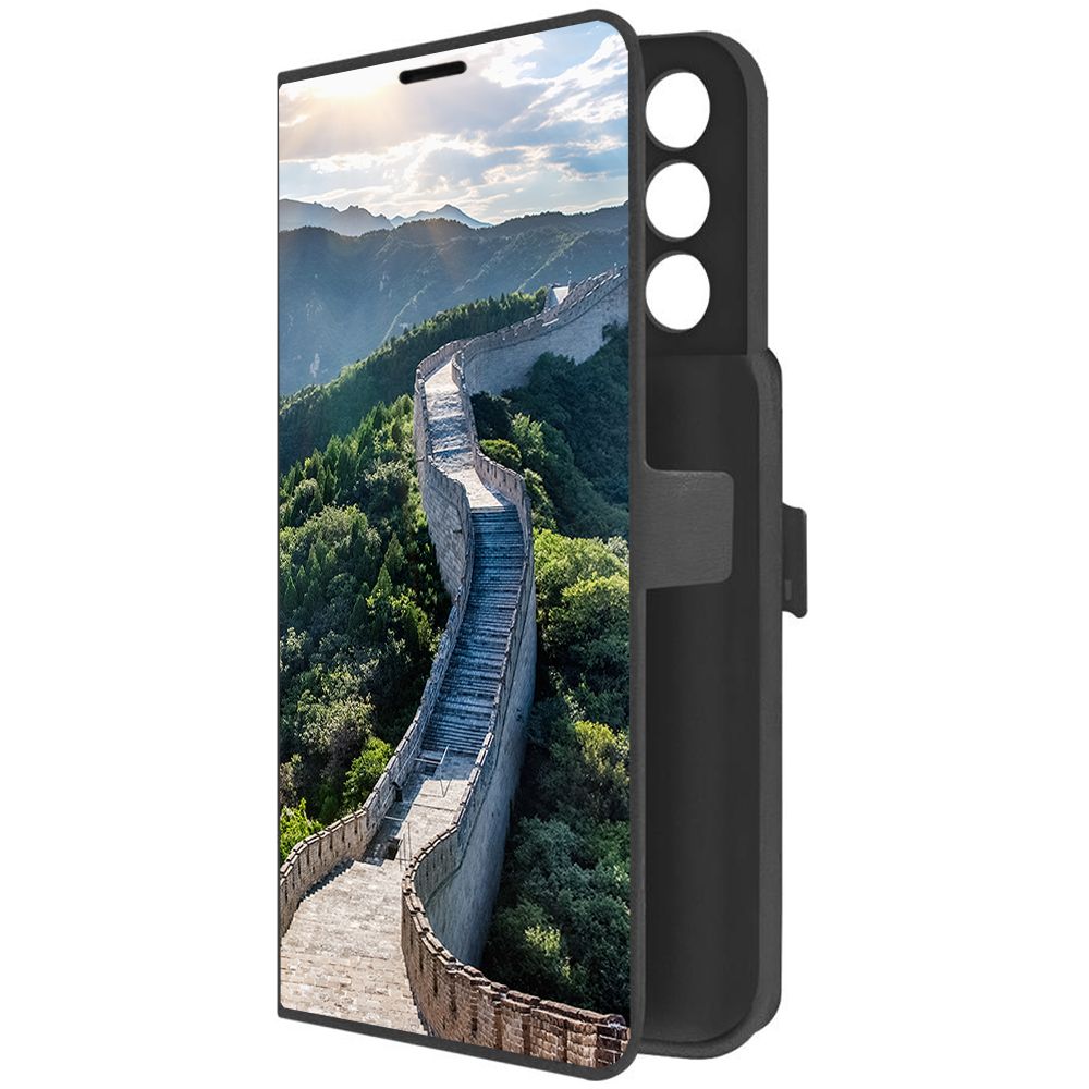 

Чехол-книжка Krutoff Eco Book для ITEL Vision 3 Китай, Великая Стена (черный)