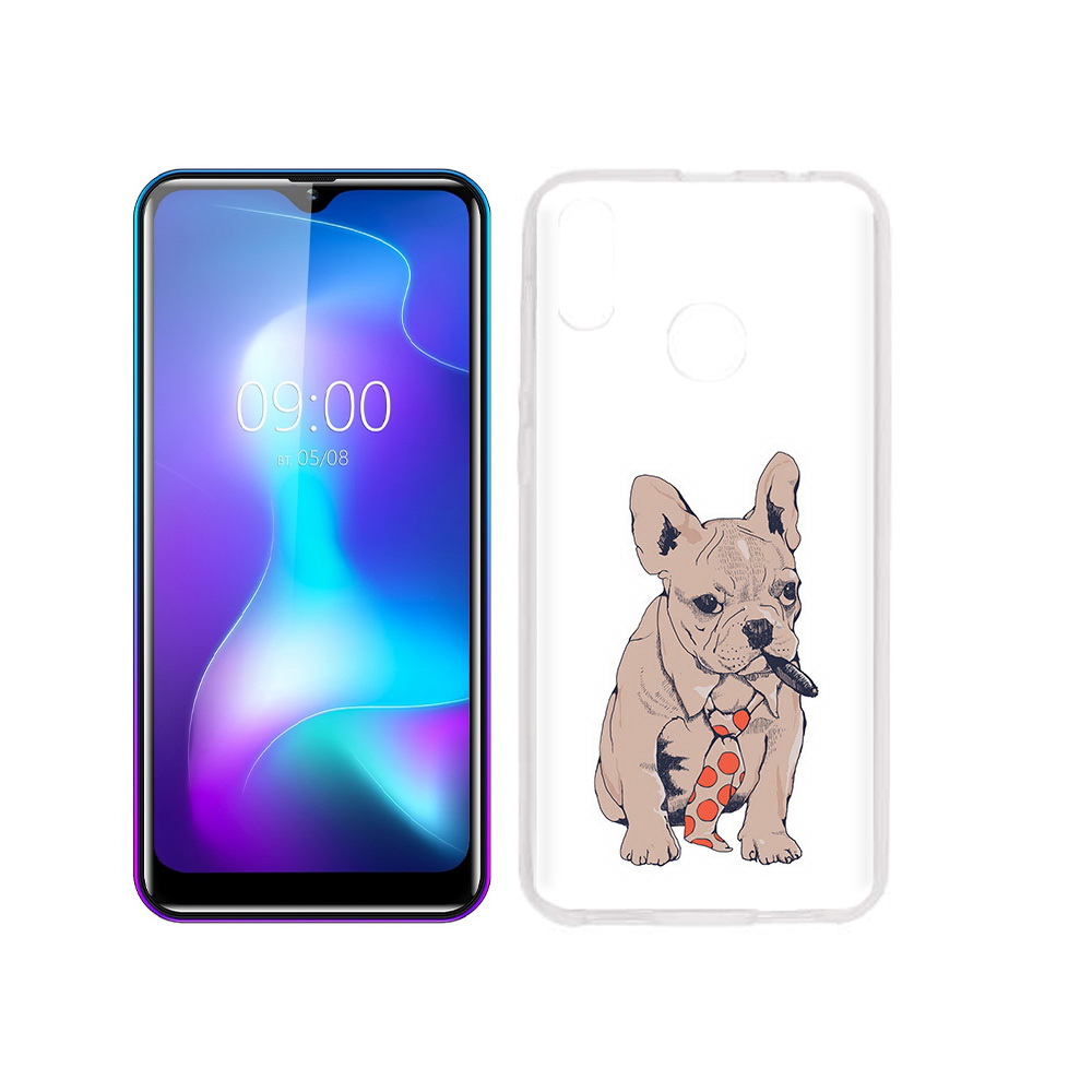 

Чехол MyPads Tocco для BQ 6042L бульдог с сигарой, Прозрачный, Tocco