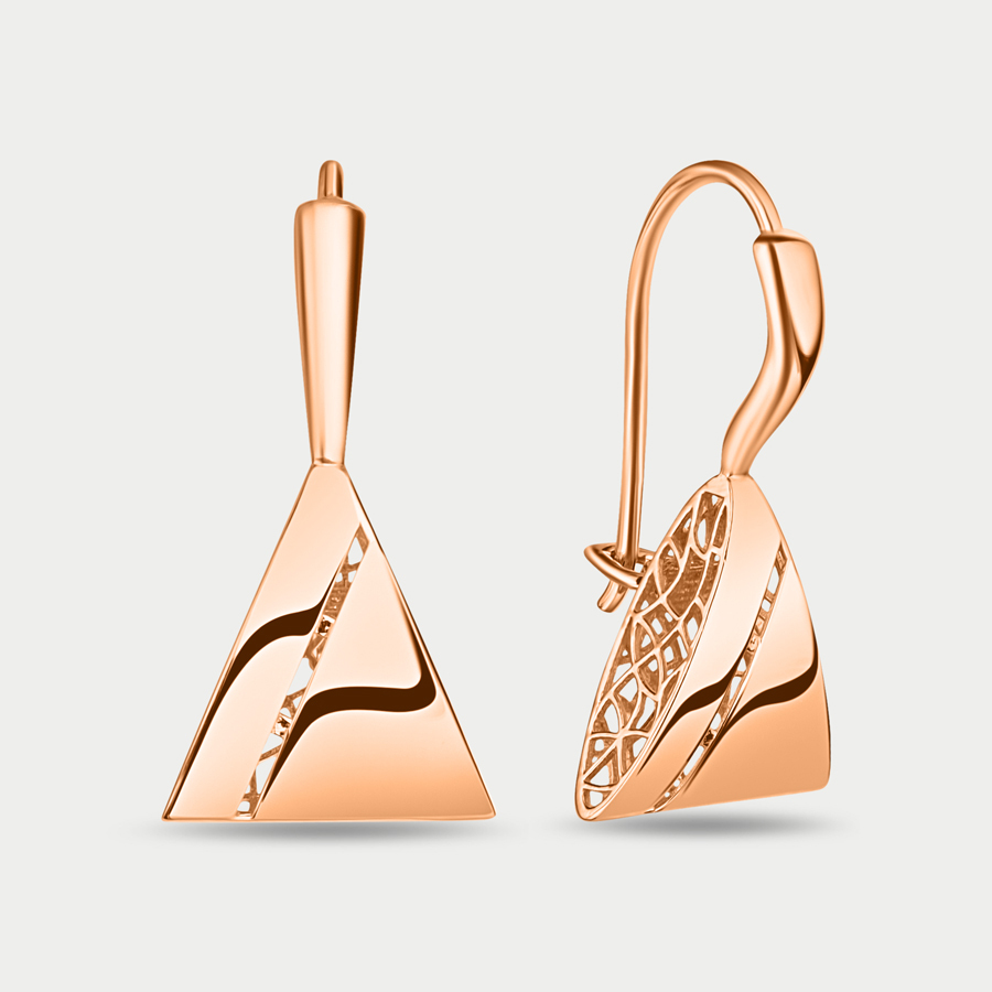 Серьги из розового золота Красносельский Ювелир Сд3746