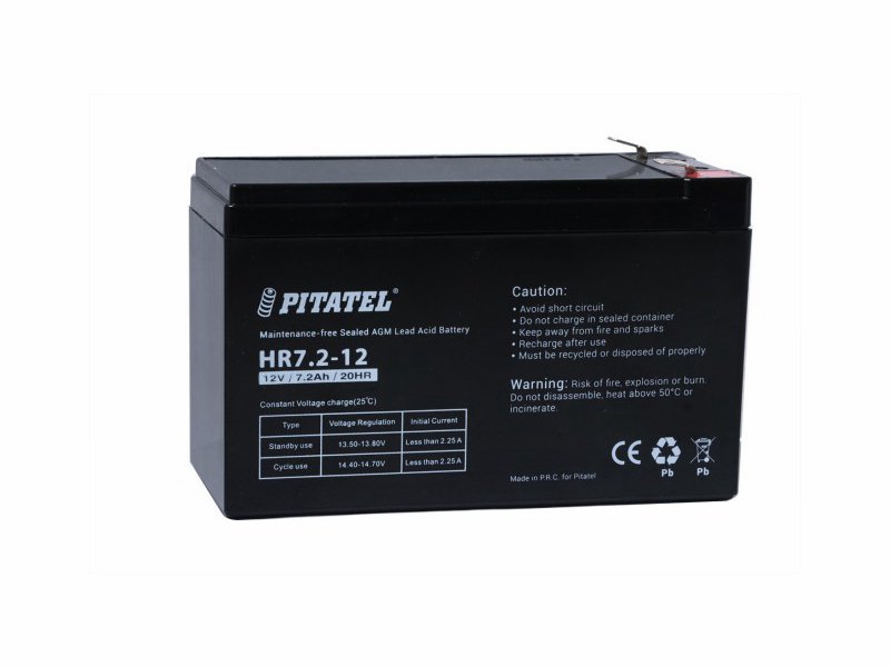 Аккумулятор Pitatel DTM 1207, GP 1272, HR7.2-12 12V, 7200mAh