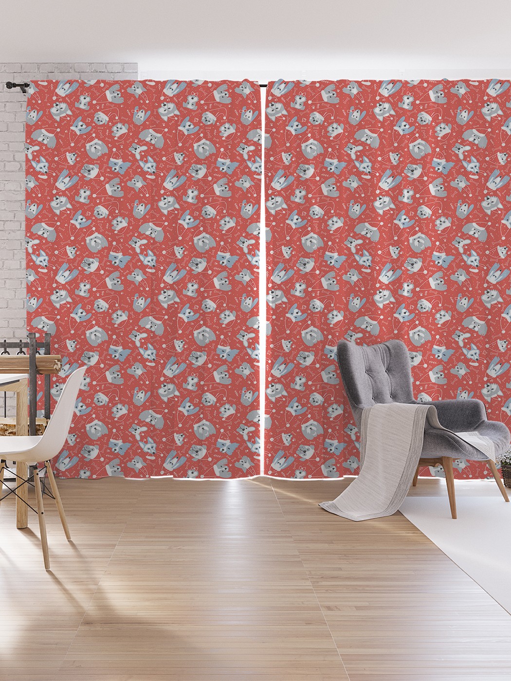 

Шторы под лён JoyArty "Милые мордочки", серия Oxford DeLux, 340х265 см, Милые мордочки