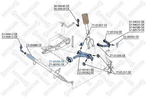 

Сайлентблок Stellox 7700193SX
