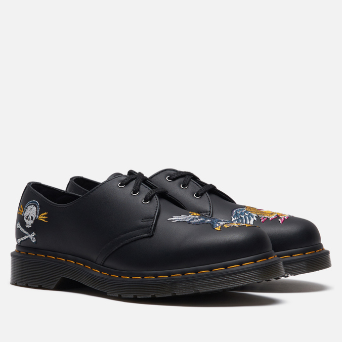 фото Полуботинки мужские dr. martens 1461 souvenir nappa черные 41 eu