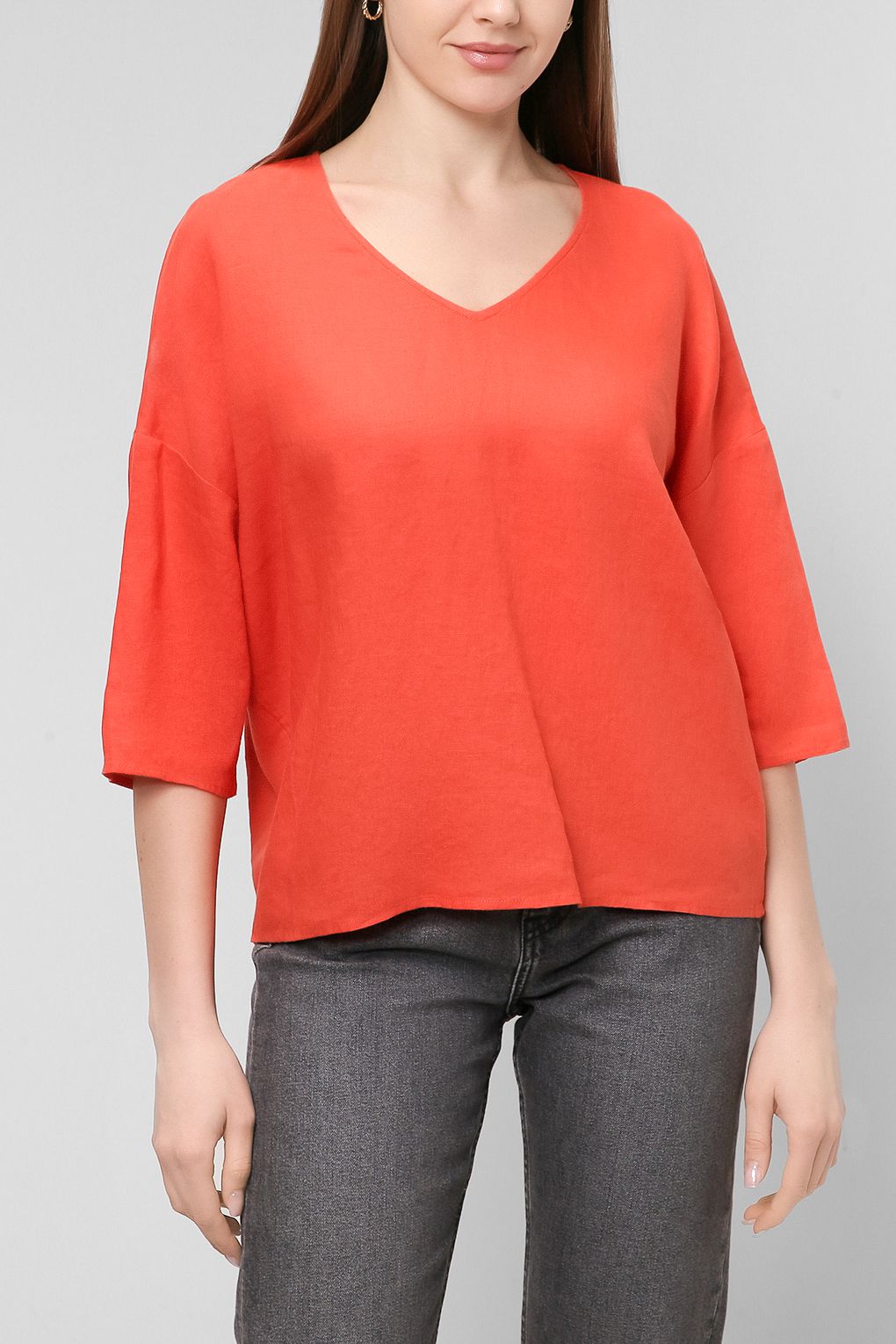 

Блуза женская Essentials by Stockmann 2203 MEGAN оранжевая 38, 2203 MEGAN
