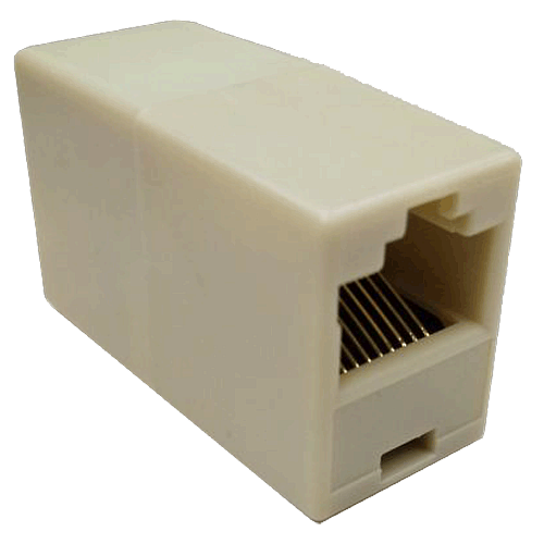 фото Адаптер для соединения двух патч-кордов rj-45 oem