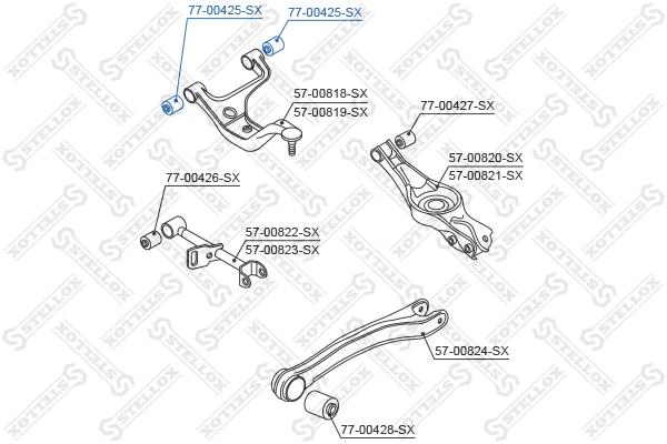 

Сайлентблок Stellox 7700425SX