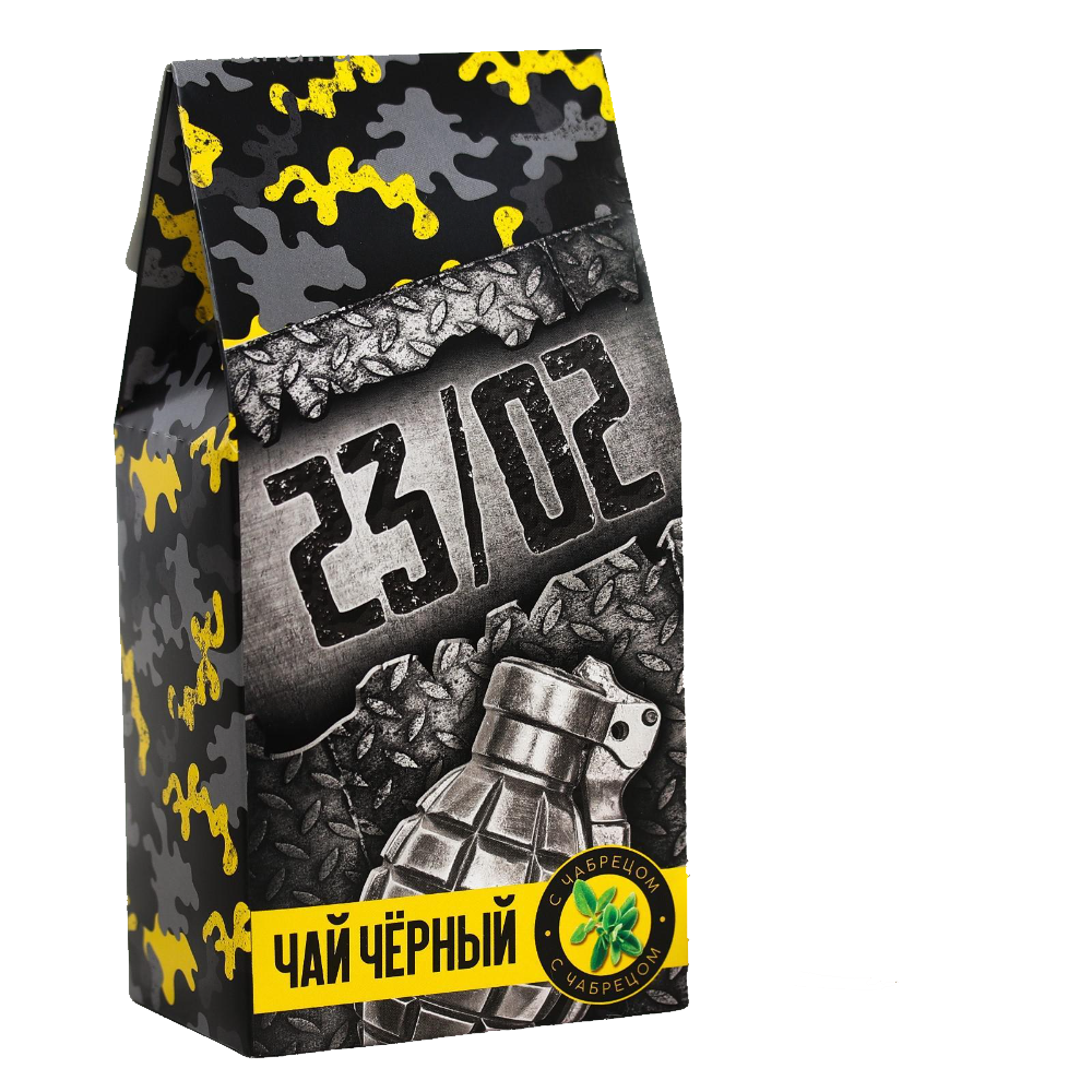 

Чай чёрный 23/02, с чабрецом, 50 гр.