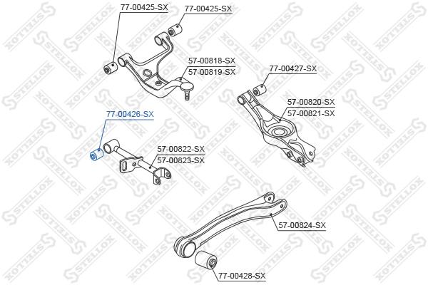 

Сайлентблок Stellox 7700426SX
