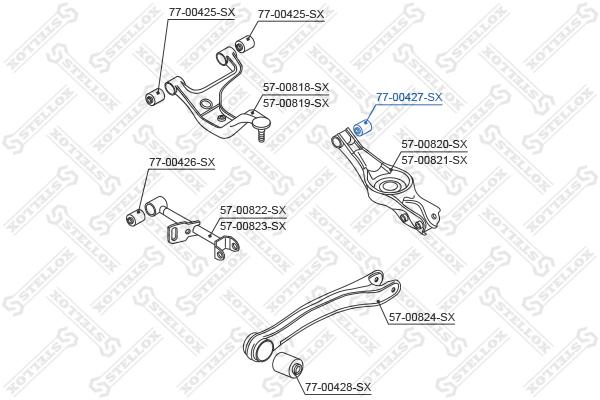 

Сайлентблок Stellox 7700427SX