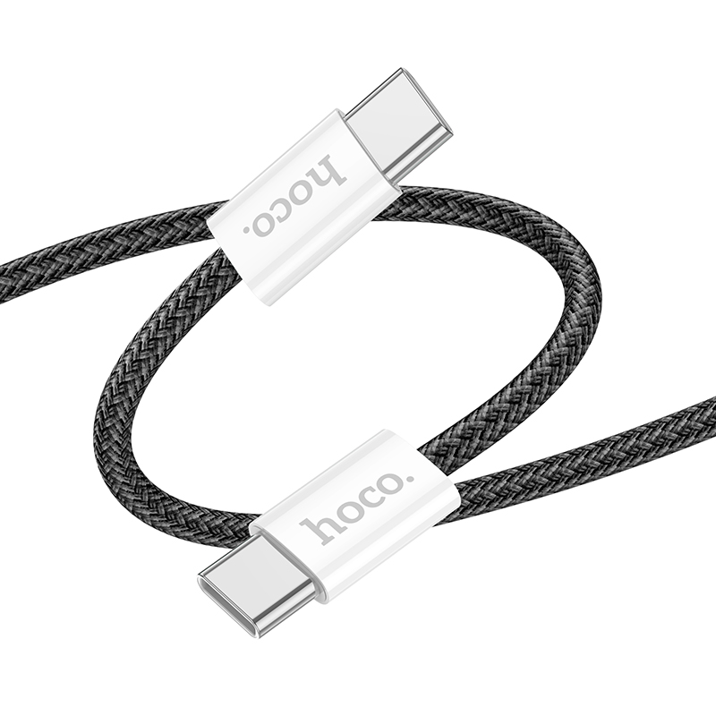 

Кабель Type-C на Type-C, HOCO, X104, 2м, 60W, черный
